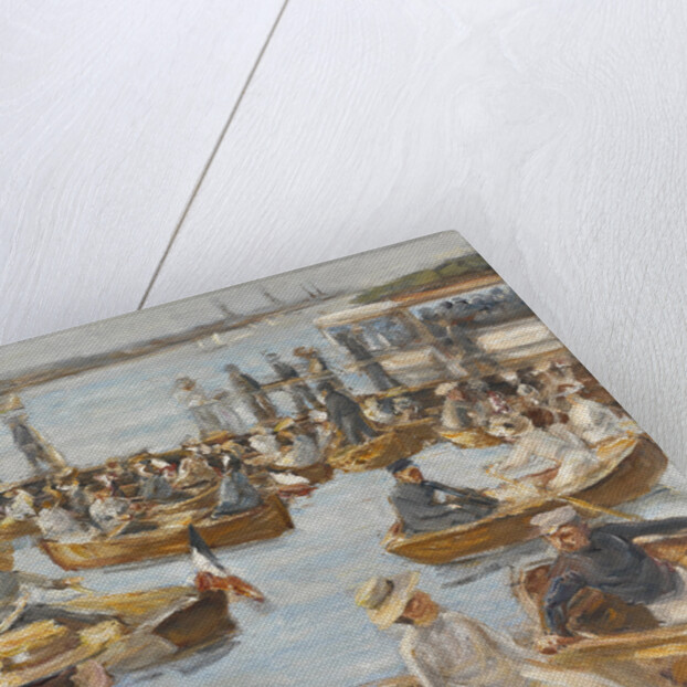 Summer Evening on the Alster-River, Hamburg by Max Liebermann