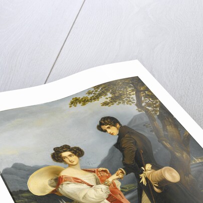 Duke Maximilian Joseph in Bavaria and Ludovika of Bavaria at Schloss Tegernsee by Joseph Karl Stieler