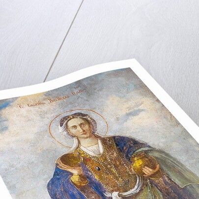 Saint Olga, Princess of Kiev by Ancient Russian frescos
