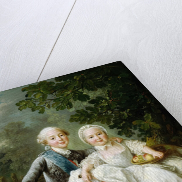 Charles de Bourbon, comte dArtois with his sister Clotilde by François-Hubert Drouais