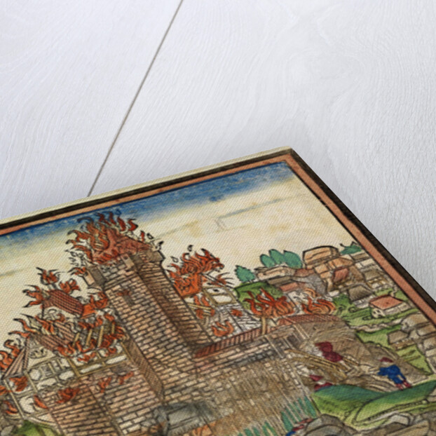 Destruction of the Krögelstein Castle by the Swabian League by Hans Wandereisen