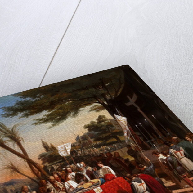 Funeral of Godfrey of Bouillon in Jerusalem, 23rd July 1100 by Édouard Cibot