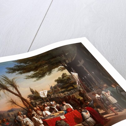 Funeral of Godfrey of Bouillon in Jerusalem, 23rd July 1100 by Édouard Cibot