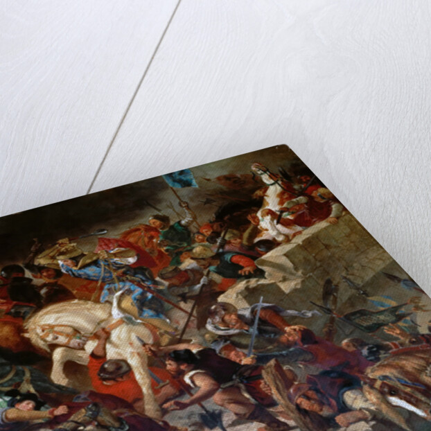 The Battle of Taillebourg, 21st July 1242 by Eugène Delacroix