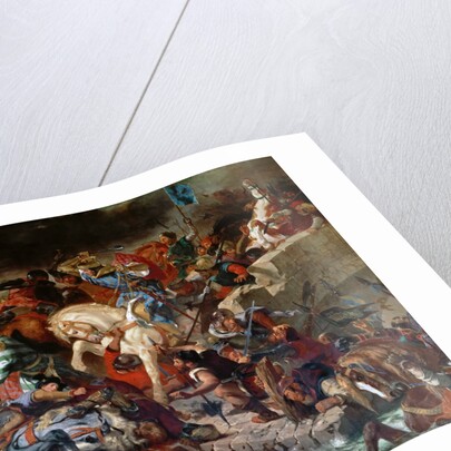 The Battle of Taillebourg, 21st July 1242 by Eugène Delacroix
