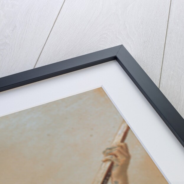 Woman Playing a Lute by Fausto Zonaro