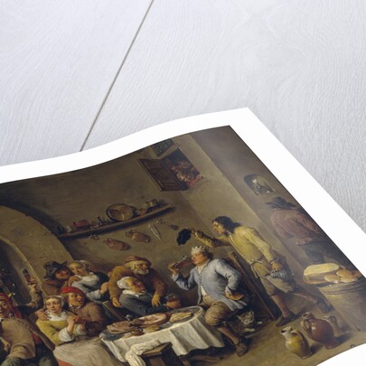The Bean King (The Feast of the Bean King) by David Teniers the Younger