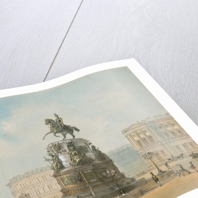 The equestrian monument of Nicholas I of Russia on St Isaacs Square in Saint Petersburg by Iosif Iosifovich Charlemagne