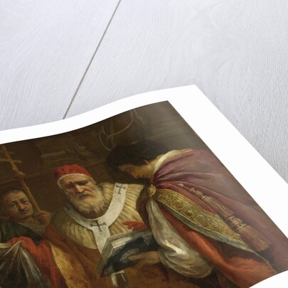 Saint Domitilla receiving the veil from Pope Clement I by Pietro da Cortona