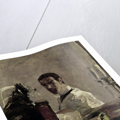 Self-portrait in front of a mirror by Henri de Toulouse-Lautrec