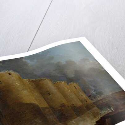 The demolition of the Bastille, July 14, 1789 by Hubert Robert