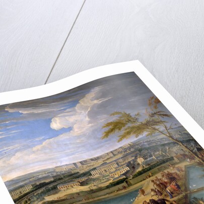 View of the city and Palace of Versailles, as seen from the Montbauron hill by Jean-Baptiste Martin