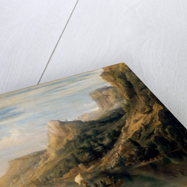 Jacques Cartier discovered the Saint Lawrence River in 1535 by Théodore Gudin