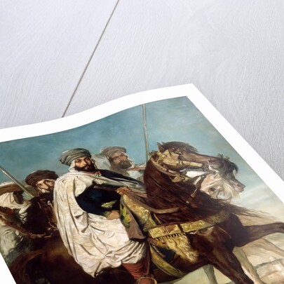 Ali-Ben-Hamet, Caliph of Constantine and Chief of the Haractas, followed by his Escort by Théodore Chassériau