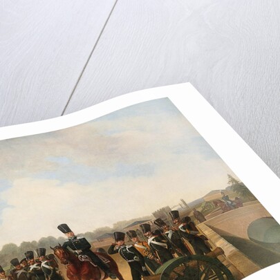 Lifeguards Regiment on the Connetable Square in Gatchina by Gottfried Willewalde