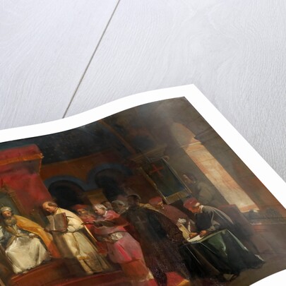 Pope Honorius II granting official recognition to the Knights Templar in 1128 by François Marius Granet
