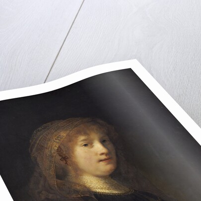 Portrait of Saskia van Uylenburgh by Rembrandt van Rhijn