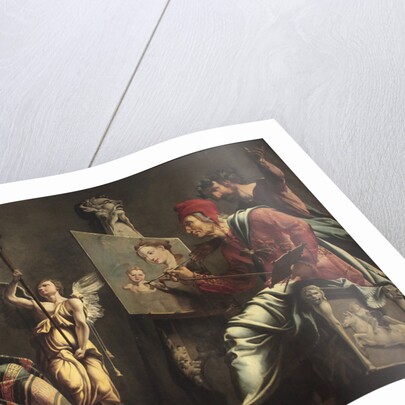 Saint Luke Painting the Virgin by Maarten Jacobsz van Heemskerck