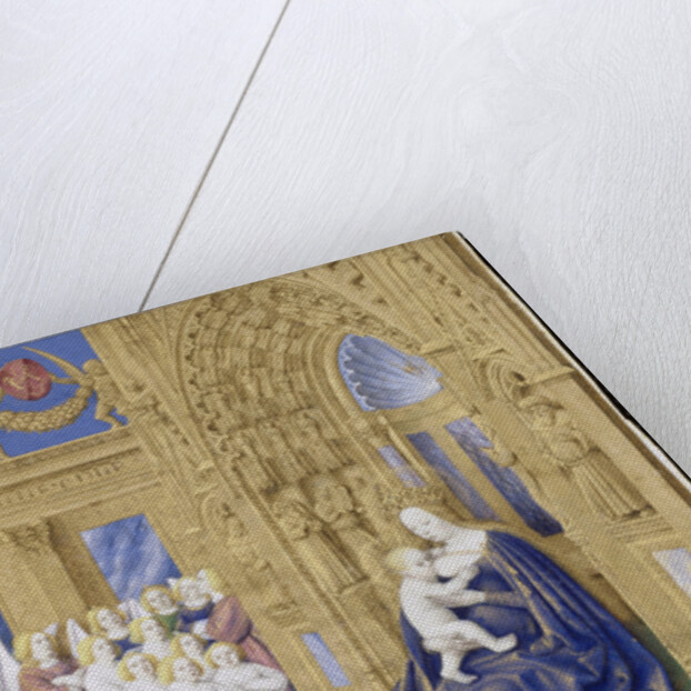 The Virgin and Child enthroned (Hours of Étienne Chevalier) by Jean Fouquet