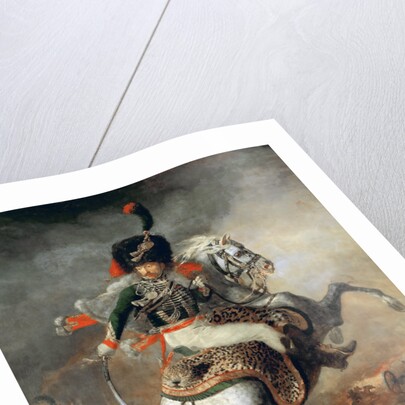 An Officer of the Imperial Horse Guards Charging by Théodore Géricault