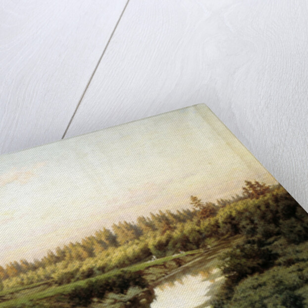 River landscape by Pavel Alexandrovich Briullov