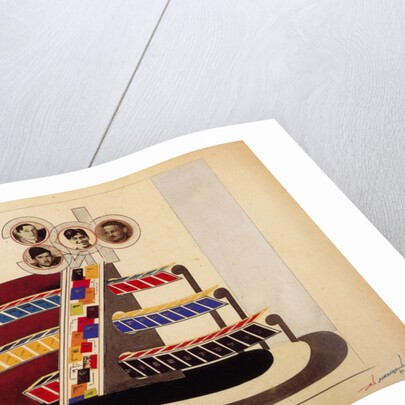 Movable Display for the bookstore Window of the publishing Land and Factory by El Lissitzky