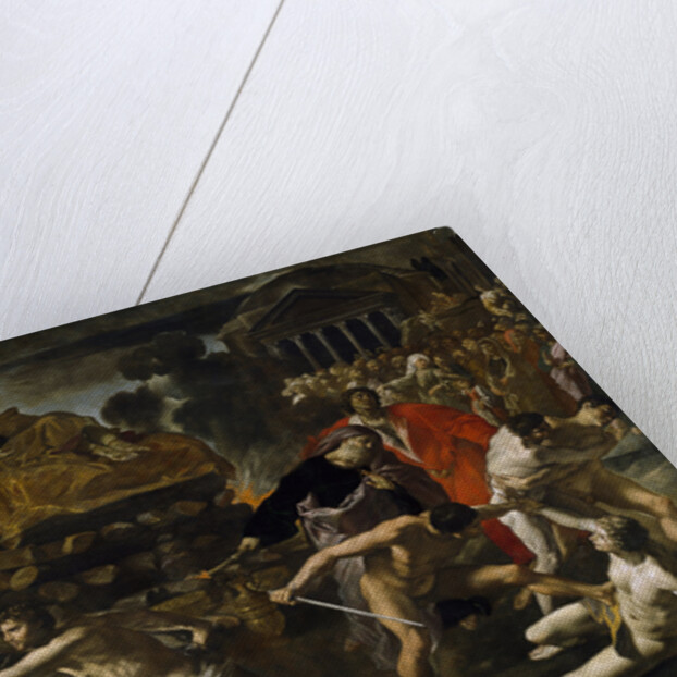 Funeral of a Roman emperor (Cremation ceremony) by Giovanni Lanfranco