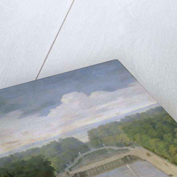 Bosquet de lÎle Royale and Bassin du Miroir in the gardens of Versailles by Etienne Allegrain