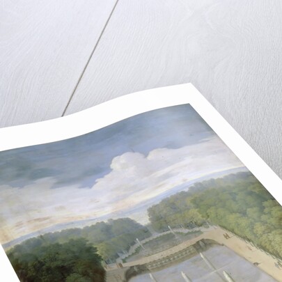 Bosquet de lÎle Royale and Bassin du Miroir in the gardens of Versailles by Etienne Allegrain