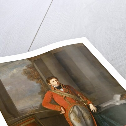 Napoleon Bonaparte as First Consul before a view of Antwerp by Jean-Baptiste Greuze