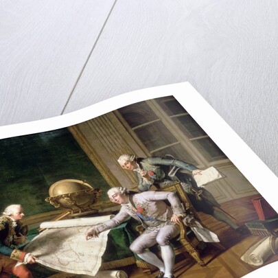Louis XVI gives instructions to Captain La Pérouse, 29 June 1785 by Nicolas André Monsiaux