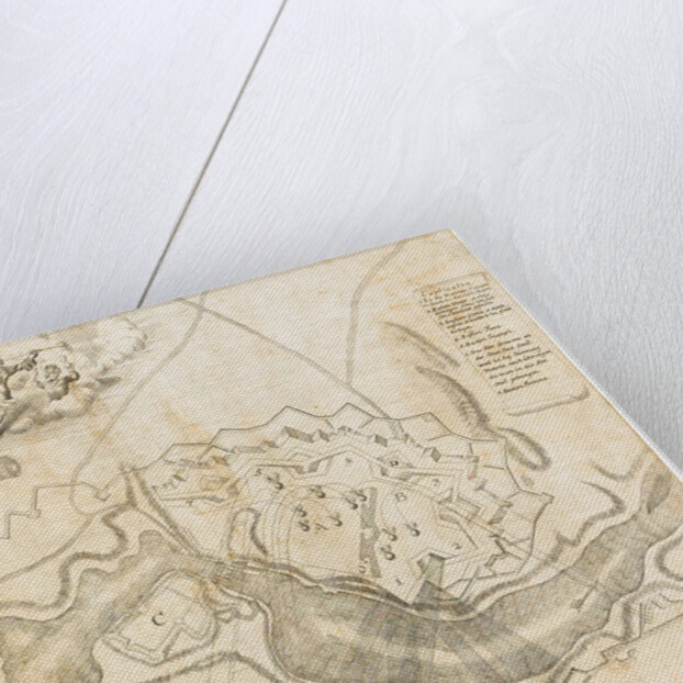 Map of the Battle at Narva by Anonymous master