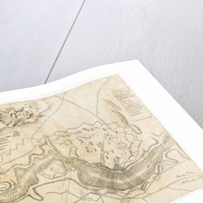 Map of the Battle at Narva by Anonymous master