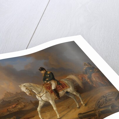 Napoleon Bonaparte before the burning City of Smolensk by Albrecht Adam