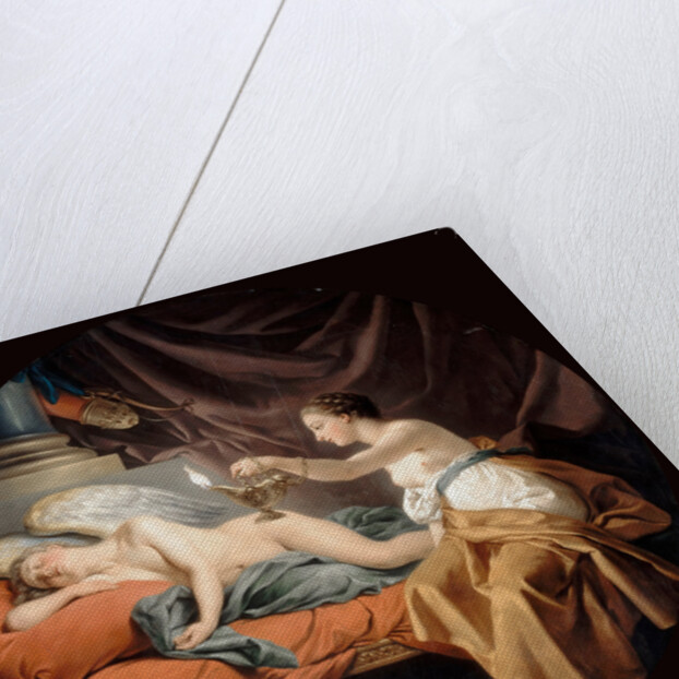 Psyche Surprising Sleeping Cupid by Louis-Jean-François Lagrenée