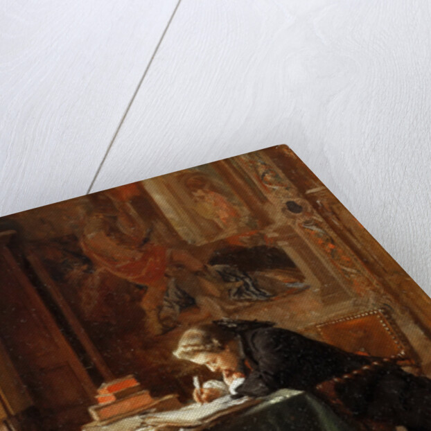 Young Man Writing by Ernest Jean Louis Meissonier