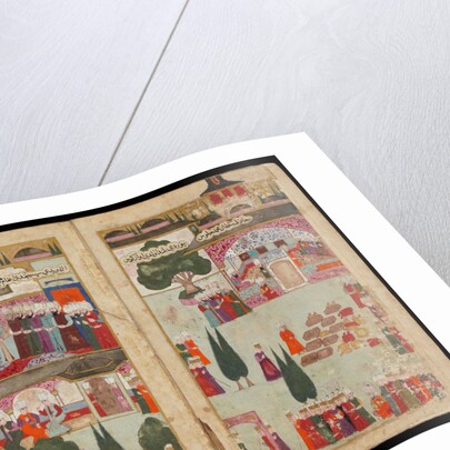 Mehmed III?s Coronation in the Topkapi Palace in 1595 (From Manuscript Mehmed IIIs Campaign in Hung by Turkish master