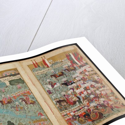 Mehmed III Arrives at the Head of the Victorious Army in Istanbul (From Manuscript Mehmed IIIs Camp by Turkish master