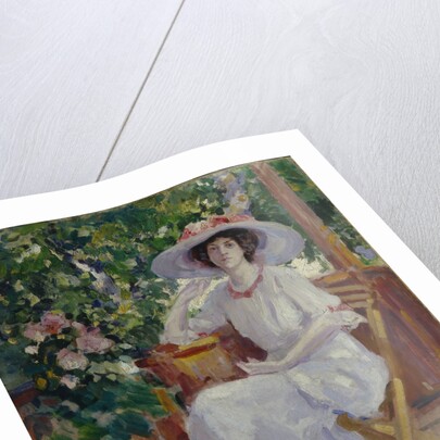 Portrait of the actress Nadezhda Komarovskaya by Konstantin Alexeyevich Korovin