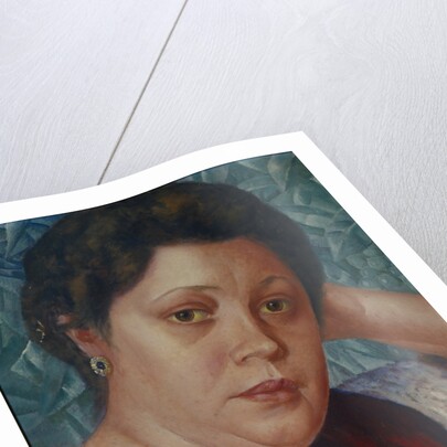 Portrait of the Opera singer Vera Petrova-Zvantseva by Kuzma Sergeyevich Petrov-Vodkin