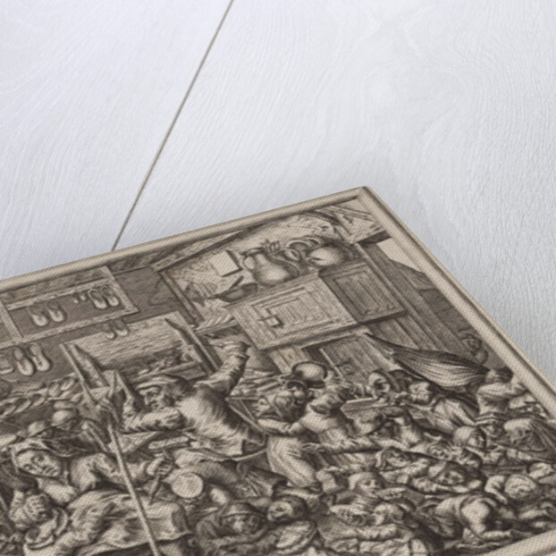 Allemode School (The Shoemaker and the spinster as schoolmasters) by Pieter de Ballieu