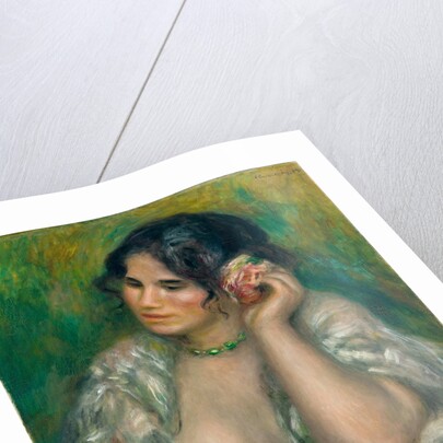 Gabrielle à la rose by Pierre Auguste Renoir