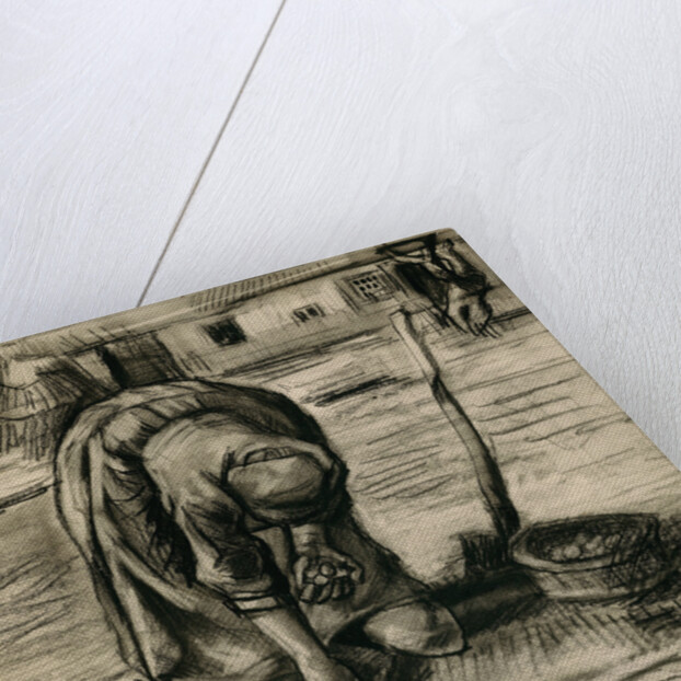 Peasant Woman Planting Potatoes by Vincent van Gogh