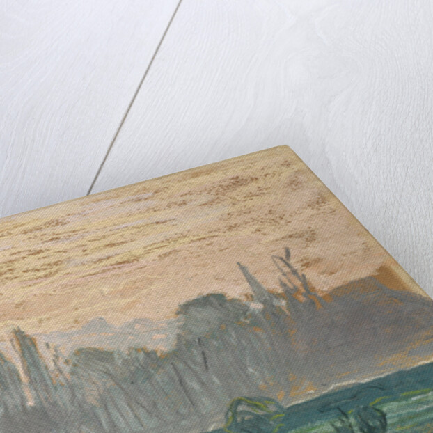 Winter Landscape with Evening Sky by Claude Monet