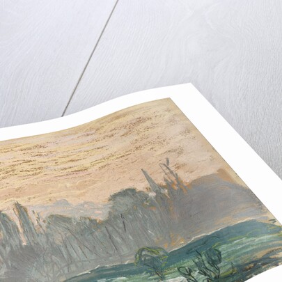 Winter Landscape with Evening Sky by Claude Monet