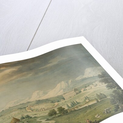 View of Paestum by Isidro González Velázquez