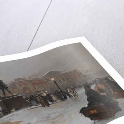 The Anichkov Bridge on Nevsky Prospekt at dusk by Paolo Sala