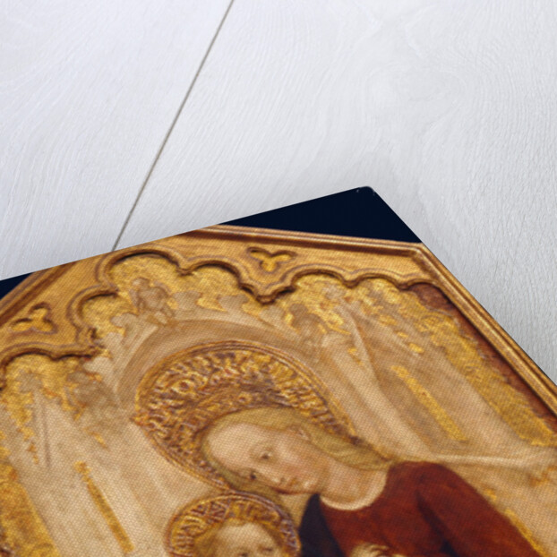 The Virgin and Child Enthroned by Cristoforo Moretti