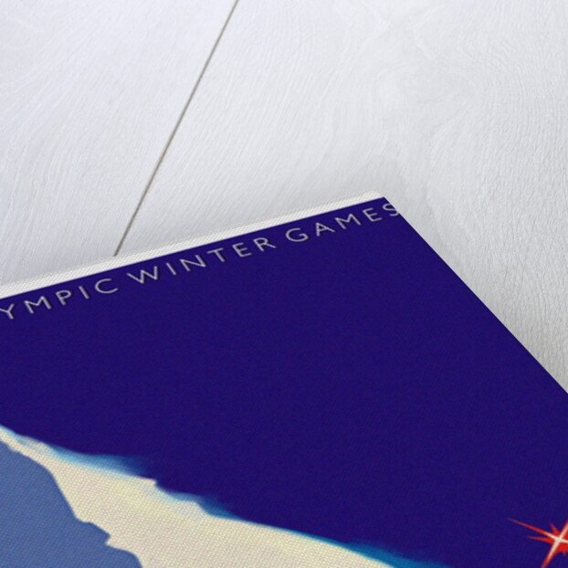 Official poster for the XX Olympic Winter Games 2006 in Turin by Stefano Riboli