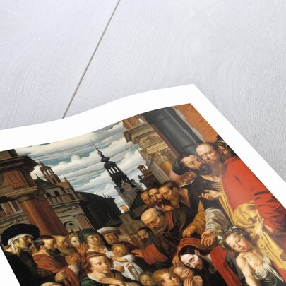 Let the little children come to me by Werner Jacobsz. van den Valckert